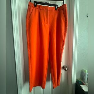 Old Navy Extra-High Waisted Taylor Wide Leg Trousers- Orange, Size XL